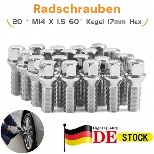 20x radschrauben m14x1 30mm - m14x1,5,