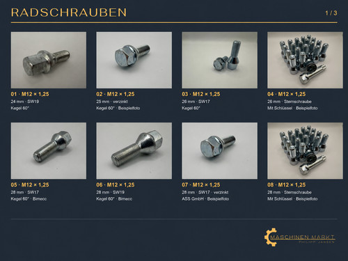 Radschrauben m12 m14 - m12, 1,5