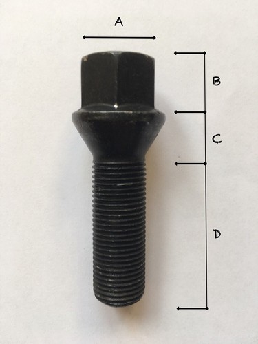 Radschraube m14 x 43mm - 1.5,