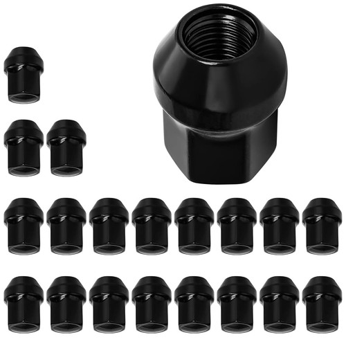 Schwarze radmuttern muttern - 20,