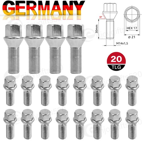 20x radschraube m14x1 - radschraube, m14x1,5